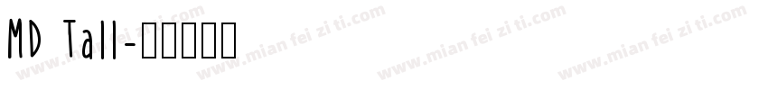 MD Tall字体转换